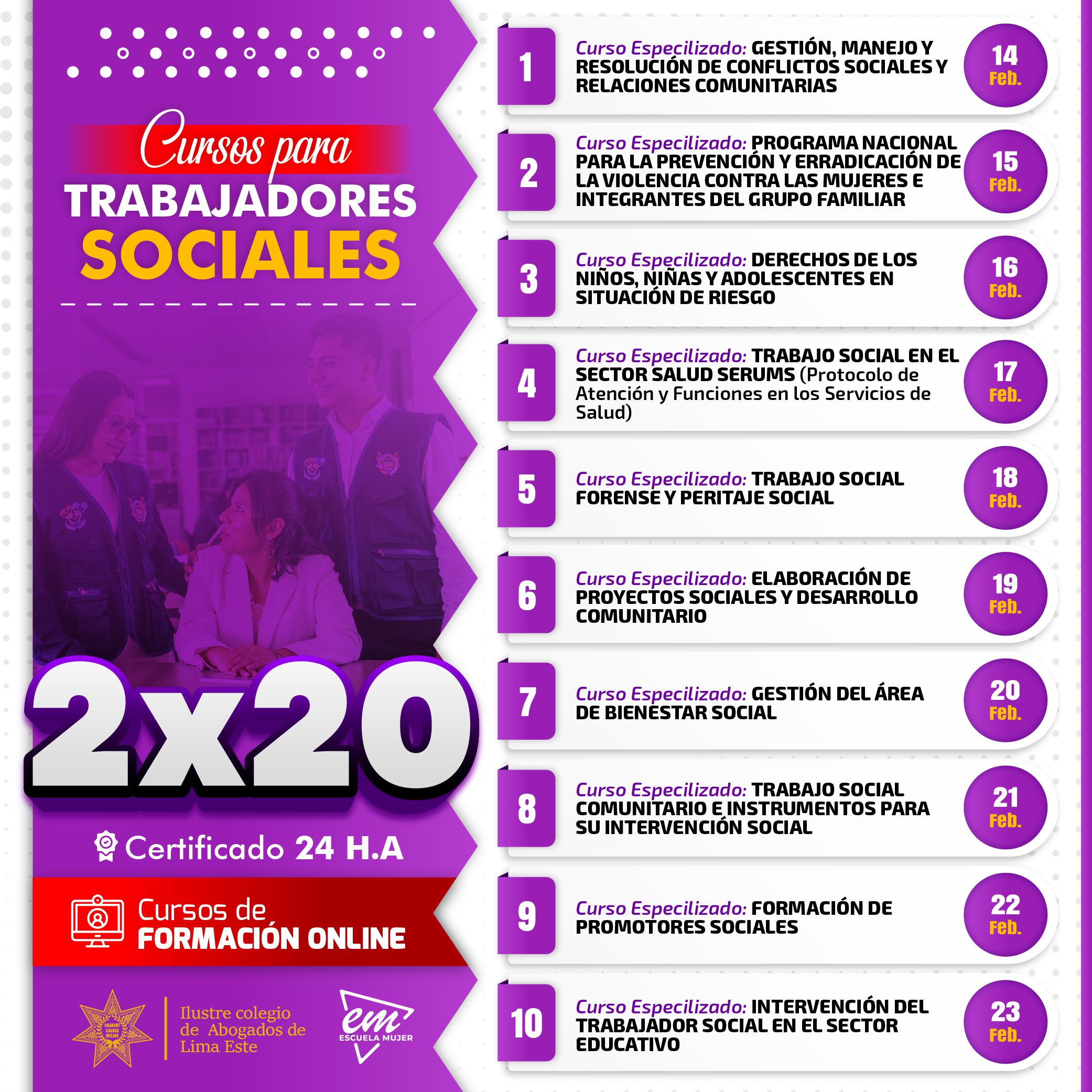 Curso Especializado: TRABAJO SOCIAL FORENSE Y PERITAJE SOCIAL